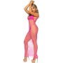 Leg Avenue - Langes Netzkleid mit offenem Rücken Fuchsia Einheitsgröße