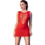 CHILIROSE CR 4622 Rotes nahtloses Minikleid S/M – Sexy und Elegant