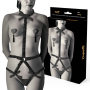 COQUETTE CHIC DESIRE - Elastisches Harness-Set mit Deluxe-Pezoneras in Schwarz