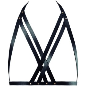 Bijoux Indiscrets Maze - Verstellbarer schwarzer Harness BH