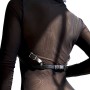 SUBBLIME - Leder-Brustgeschirr Schwarz Einheitsgröße