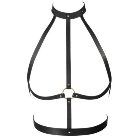 BIJOUX INDISCRETS MAZE - H Harness Schwarz - Veganes BDSM Accessoire