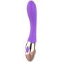 WOMANVIBE Sunny - Wiederaufladbarer G-Punkt Vibrator aus Silikon in Gold/Lila