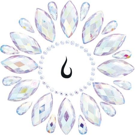 Leg Avenue Fluer Joya Klebe-Körper-Schmuck mit schimmernden Strasssteinen