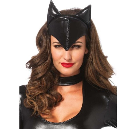 LEG AVENUE - Schwarze Katzenfrau-Maske für Damen