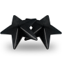 COQUETTE CHIC DESIRE - Metall-Pasties mit schwarzen Sternen