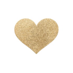 BIJOUX - INDISCRETS Flash Herzförmige Brustwarzen-Pasties Gold