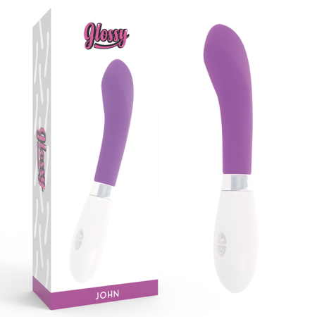 GLOSSY - JOHN Vibrator Lila, 10 Vibrationsmodi, Silikon, wasserdicht