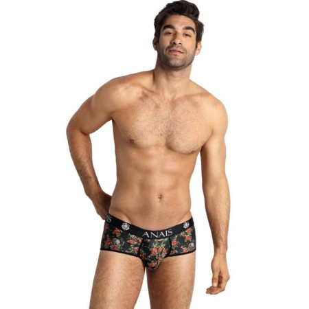 ANAIS MEN - Power Boxer Briefs aus hochwertigem Modal mit Rosen- und Totenkopf-Print
