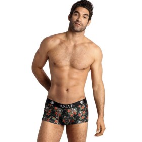 ANAIS MEN - POWER BOXER Herren-Sportboxer mit Rosen- und Totenkopf-Print