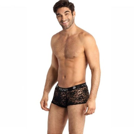 ANAIS MEN - ROMANCE Boxer Herren-Boxershorts mit schwarzer Spitze und floralem Muster