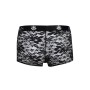 ANAIS MEN - ROMANCE Boxer Herren-Boxershorts mit schwarzer Spitze und floralem Muster
