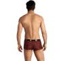ANAIS MEN - TRIBAL Boxer S aus roter Mikrofaser mit animalischem Print