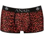 ANAIS MEN - TRIBAL Boxer S aus roter Mikrofaser mit animalischem Print