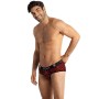 ANAIS MEN - TRIBAL Sportlicher Herren-Slip XL aus roter Mikrofaser mit Animal-Print