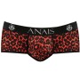 ANAIS MEN - TRIBAL Sportlicher Herren-Slip XL aus roter Mikrofaser mit Animal-Print