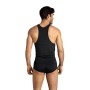 ANAIS MEN - PETROL TOP Herren Tanktop aus schwarzer Mikrofaser