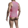 MOB Bodysheer Transparent Rosa Größe L/XL - Sexy Mesh Ganzkörper-Body