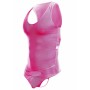 MOB Bodysheer Transparent Rosa Größe L/XL - Sexy Mesh Ganzkörper-Body