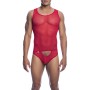 MOB Bodysheer Transparent Rot Größe L/XL