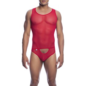 MOB Bodysheer Transparent Rot Größe L/XL