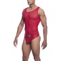 MOB Bodysheer Transparent Rot Größe L/XL