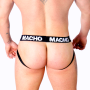 MACHO MX25NC Jockstrap aus schwarzem Kunstleder