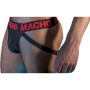 MACHO MX26X2 Jockstrap Schwarz/Rot mit elastischem, halbtransparentem Stoff
