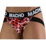 MACHO MX28MR Jockstrap Military Rot - Stützender Herren-Jock mit doppelten Rückengurten