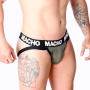 MACHO MX27GR Jockstrap aus graubeigem Kunstleder