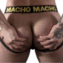 MACHO MX25AC Jockstrap aus gelbem Kunstleder, Größe L