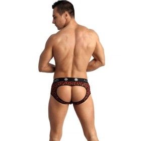 ANAIS MEN - Tribal Jock Bikini XL aus roter Mikrofaser mit Animalprint