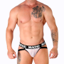MACHO MX26X1 JOCK REJILLA WEIß – Elastischer, halbtransparenter Suspensorium