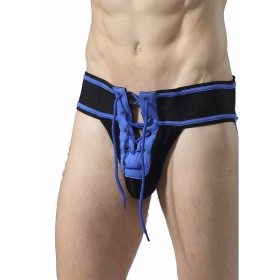 MOB Fetisch Jockstrap Fußball Blau Größe S
