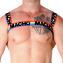 MACHO - Doppel-Elastik-Geschirr Pride Limited Edition