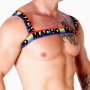 MACHO - Doppel-Elastik-Geschirr Pride Limited Edition