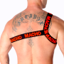 MACHO - Römisches rotes elastisches Harness S/M