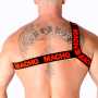MACHO - Römisches rotes elastisches Harness S/M