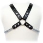 LEATHER BODY - Chain Harness II - Verstellbares Leder-BDSM-Geschirr für Herren