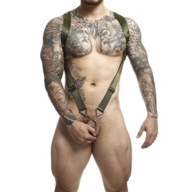 MOB - DNGEON Grüner Rucksack-Gurt mit geradem Rücken, Einheitsgröße