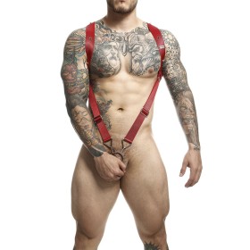 MOB - DNGEON Rotes Rückengerades Schultergeschirr Einheitsgröße