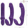 INTENSE - JILL Doppelvibrator 20 cm Violett mit Fernbedienung