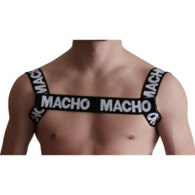 MACHO - Doppelt elastisches Harness in Schwarz