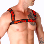 MACHO Doppelt Elastisches Harness Rot – Verstellbarer Komfort und Stil