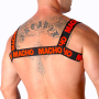 MACHO Doppelt Elastisches Harness Rot – Verstellbarer Komfort und Stil
