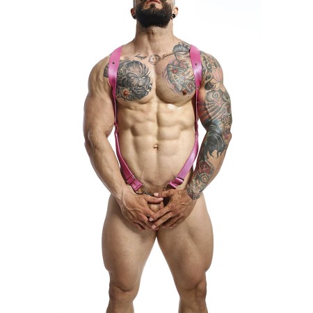 MOB - DNGEON Kreuzrücken-Harness Pink Einheitsgröße