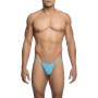 MOB Transparenter T-förmiger Herren-Tanga Aqua Größe L/XL