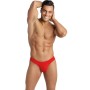 ANAIS MEN - SOUL TANGA XL aus roter Mikrofaser mit schwarzem Rand