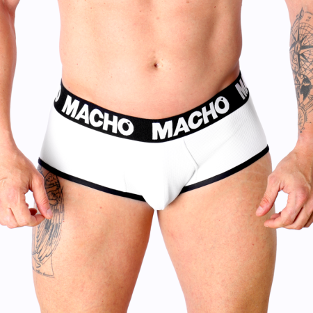 MACHO MS30BL Slip Weiß – Klassischer Herren-Slip mit Lycra