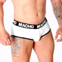 MACHO MS30BL Slip Weiß – Klassischer Herren-Slip mit Lycra
